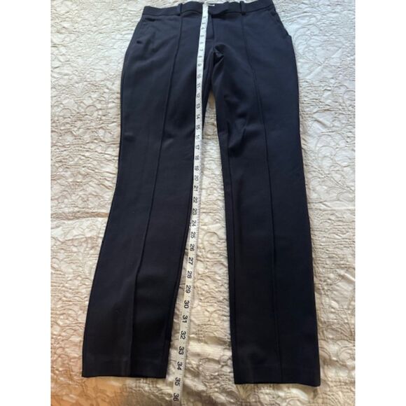 Tory Burch Slim Straight Flat Front pants, Navy, Size 0 - Picture 7 of 7